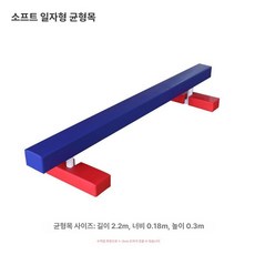 어린이 곡선 평균대 교구 유치원 균형잡기 체육 바른키즈 균형대 밸런스 키즈 자수 운동회, 1개, 소프트 패딩 일자 균형목