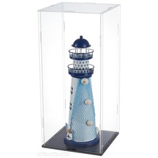 아크릴 케이스 블랙 받침대 포함 피규어 골프공 기념품 먼지방지 보관 전시용 다용도 정리함, 직사각형3