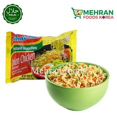 INDOMIE Halal Onion Chicken Flavor Instant Noodles 75g / 양파 치킨 라면, 1개