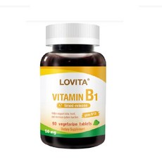 LOVITA 愛維他 緩釋型維生素B1素食錠 (添加維生素B12), 1個, 90顆