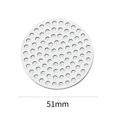 304不鏽鋼咖啡分水網 51mm 均勻萃取濾片, 1個