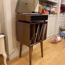 lp선반 정리 카페 레코드 수납장 사각수납장 캐비닛 인테리어 보관 월넛, 단층 월넛 45x35x77