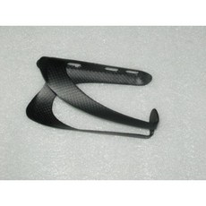 全碳纖維carbon 3k布紋 霧黑色UD紋 高強度 中空一體式 自行車水壺架(配螺絲), 1個, 霧黑色