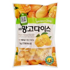 [킹앤킴스] 망고 망고다이스 냉동망고 1kg 냉동과일, 1개