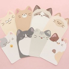 고양이 엽서 편지지 우편 쪽지 카드 엽서 1장 랜덤fal82pnU