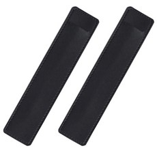 레더 가죽 볼펜 케이스 파우치 18컬러 필통 샤프 보관 포장, 2개, 블랙