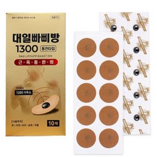 대일 빠삐방 1300 근육통완화 동전 자석패치 자기발생기 (낱개 10개입), 1박스