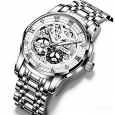 한아로지스 클래식 남성 쿼츠 메탈 손목시계