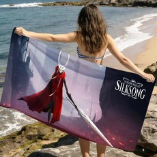 게임 재미있고 귀엽고 프린트 비치 타월 여행 수영 여름 휴가 목욕 수영장 캠프 선물