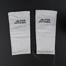 戶外趣 機能碘抑菌抗臭透氣4D漸壓能量護手護腿（EF2302）, 灰,Freesize, 1個