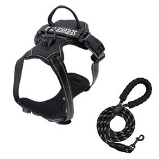 SUOMILA 寵物胸背帶牽繩組，耐用透氣，適用多種尺寸顏色, 附牽繩, 1個