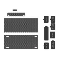 DOBE 適用於 XBOX Series S 防塵網組 矽膠防塵塞, 黑色, 1套, XBOX Series S 防塵組