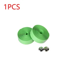 갈색 2pcs 자전거 핸들 바 테이프 비 슬립 사이클링 스폰지 벨트, 01 China Mainland, 04 Green 1pc