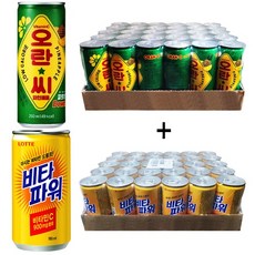 오란씨 파인애플 250ml(30캔) + 비타파워 180ml(30캔), 180ml