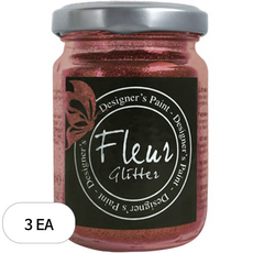 Fleur 글리터 파우더 90g, CHERRY RED, 3개