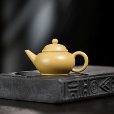 宜興原礦手工紫砂壺本山綠泥紫砂壺家用小品水平紫砂壺, 1個, 水平壺130毫升本山綠泥