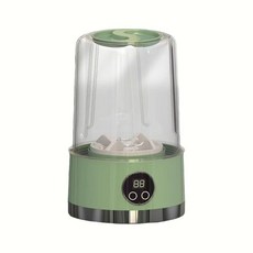 日本松禾SONGH 無線迷你洗衣機：USB充電便携式內衣褲清洗機, 1個, 綠色 5000mah大容量+強勁電機, 綠色-內衣洗衣機