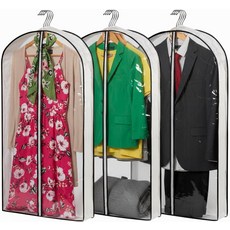 보관용 4인치 가제트 의류 가방 정장 코트 스웨터 셔츠 - 24인치 x 40인치 3팩이 포함된 투명 플라스틱 옷