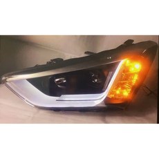 傑暘國際車身部品 全新山土匪 SANTAFE IX45 14-17年 LED日行燈燈眉 黑框四魚眼大燈, 1個