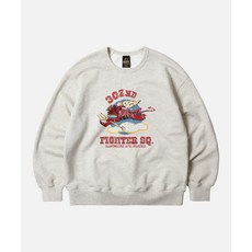 프리즘웍스 302ND FIGHTER SQ SWEAT셔츠 오트밀