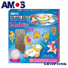 AMOS 10色創意風鈴主題吊飾玻璃彩繪膠 GD10P10MK, 1個