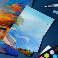 델리 피놀로 수채화 용지 A3 16매 300g, 단일상품(EC270-A3)