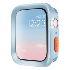 더조은셀러 토이팝 컬러풀 케이스 2개입 애플워치 호환, 1세트, 스카이