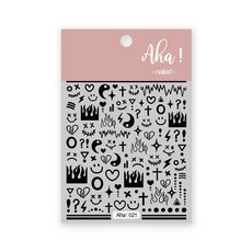 화이트 블룸 반투명 할로우 나비 하트 네일 스티커 프레스 손톱 데칼 스타 문 모양 슬라이더