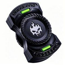 BLACK K7 야광 고급 피젯스피너 메탈 edc 피젯토이 신기한 스트레스 장난감, 블랙, 1개