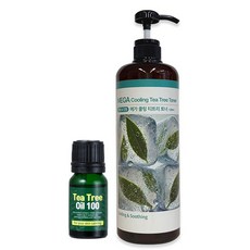 시크릿플랜트 티트리 오일 + 메가 쿨링 티트리 토너 세트 (메가 티트리 트러블 진정 2종 세트), 1세트