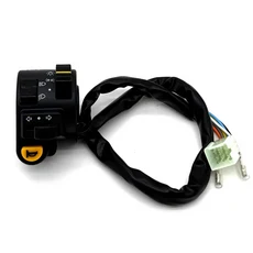 안개등스위치 바이크 오토바이 22mm 핸들 바 스위치 전조등 안개등 회전 신호 버튼 ATV 스쿠터 세발 자전, 01 Black