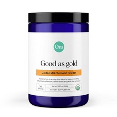 Ora Organic 골든 밀크 파우더 - 유기농 강장제가 함유된 아유르베다 강황 파우더 - 아슈와간다 영지 및 생강 | 유기농 글루텐 프리 콩 프리 비건 GMO 프리, Ora Organic 골든 밀크 파우더 - 유기농 강장, 1개