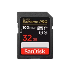 SanDisk Extreme Pro 32G V30 U3 SDHC 速度 100M SD 記憶卡 公司貨, 1個, 32GB