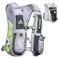 TRIWONDER 하이드레이션 팩 백팩 5L 마라톤 러닝 레이스 조끼 120327, 02 Black&Grey 5.5L - Only Vest