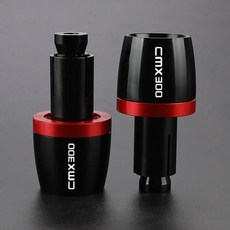 적합 오토바이 알루미늄 핸들 엔드 슬라이더 캡 플러그, 1개, 11. Red LOGO