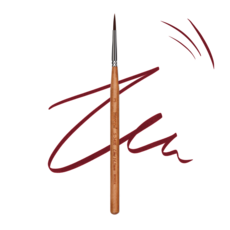 [공식] 헤렌드 수채화 유화 아크릴 둥근 세필 붓 S-3400 1호~5호 .5조 세트, 2호