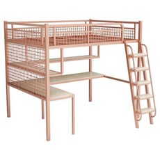 STAY 철제벙커침대 철제 공주침대 성인 철재벙커침대, 상하 침대, 라이트 럭셔리 18K 골드