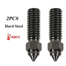Creality Ender 3 KE K1/k1 Max 노즐 CR-M4 Anycubic Kobra/Vyper 용 경화 강철 황동 구리 도금, 04 0.2mm, 06 2xHardened Steel