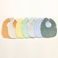 6개월 아기빕 돌 테리 똑딱이 침받이