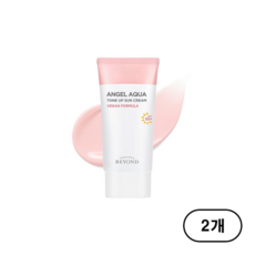 [비건라이프] 비욘드 엔젤 아쿠아 톤업 선크림 SPF50+ PA++++, 50ml, 2개
