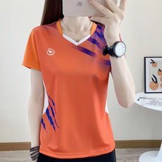 여성탁구복 상의 스포츠웨어 반팔 배드민턴 팀복 단체