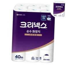 크리넥스 순수두루마리화장지 2겹 24롤 4517462 40m