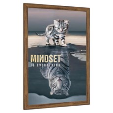 105680 38.1x58.4cm(15x23인치) 프레임 천연 우드그레인 58.8x38.1cm(23x15인치) 그림 베이지 소박한 포스터 프레임 라지 갤러리 가족 콘서트, 13x39in, 내추럴 베이지