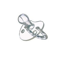 亞米兔 全矽膠拇指型安撫奶嘴 初生型0-6M, 0-6M, 透明, 1個