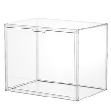 宅配 壓克力翻蓋收藏櫃【特大款】公仔展示盒 透明收納盒 模型展示櫃, 1個, 收藏櫃(超大) 無隔板