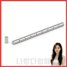 초소형 네오디움 자석 4MM 강력 원형 10개입 나랑다랑해, 2mm x 4mm