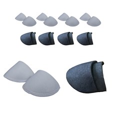 티케이스타일 니트 천 어깨뽕 어깨패드 어깨라인 스폰지 의류리폼 의류부자재, 화이트/5세트+블랙/5세트, 1개