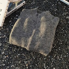 潮流時尚休閒百搭開衫毛衣，美式復古V領針織外套，男士百搭純色開衫