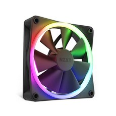 ECLATIS NZXT F120 RGB 팬 - RF-R12SF-B1 조명 조정 프리미엄 저소음 냉각 싱글 및 컨트롤러 필요 미포함 120mm 블랙 277827, NZXT F120 RGB 팬 - RF-R12TF-B1, 1개
