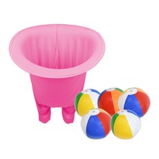 공받기게임세트(바지1개+공5개) 레크레이션 행사 단체놀이, 1개, 핑크